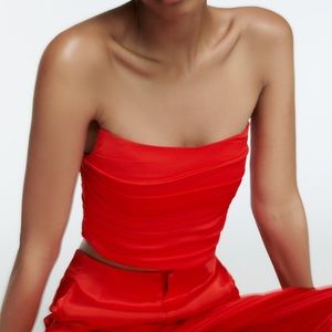 Brand new zara corset top never worn